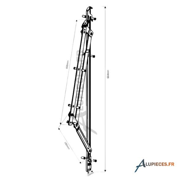 Grand compas Italienne Technal Référence T5526-Cotes