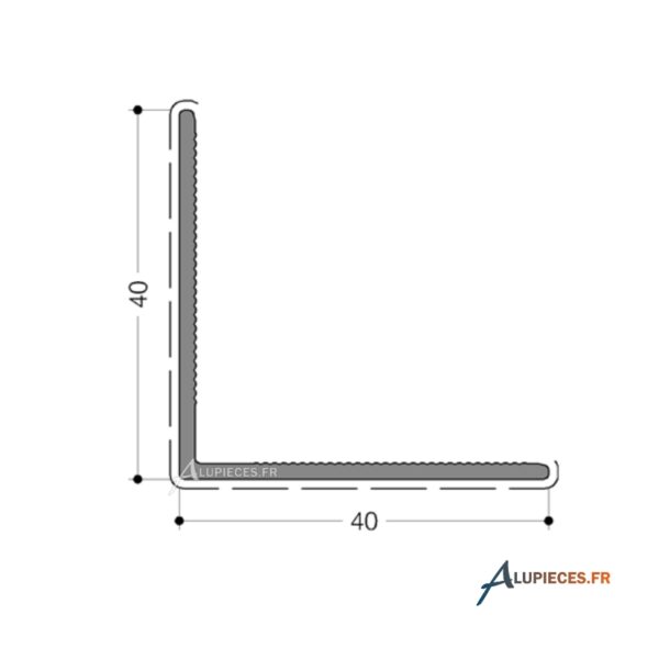 T591242 Profilé de finition 40x40-Technal