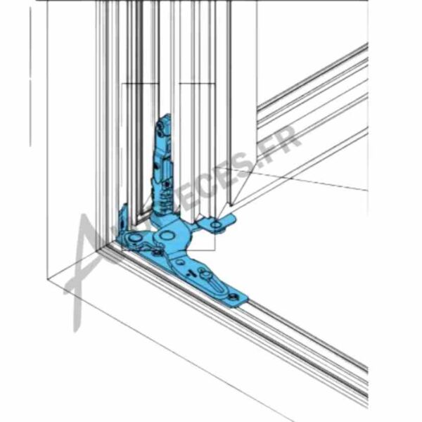 TFZ60000- Technal Articulation Basse 80kg Droit-004