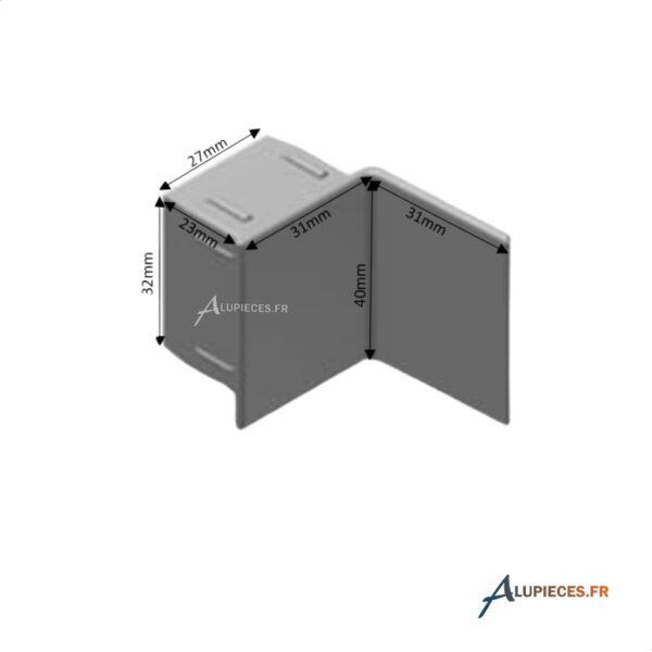 TGA3819 Bouchon renfort central usinage plat Lumeal-cotes