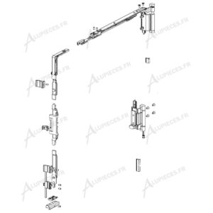 Fermeture OB Technal gamme topaze FB pour 1 ou 2 vantaux